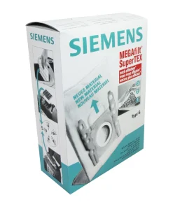 پاکت (کیسه)جارو برقی بسته 5 عددی مناسب برای جاروبرقی زیمنس -TYPE G-هپا-نانو